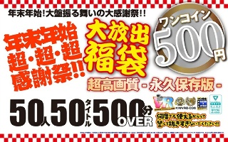 [【VR】【500円ワンコイン】年末年始超・超・超・感謝祭！！大放出 福袋 50人50タイトル500分OVER-超高画質 永久保存版-]