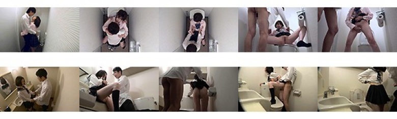 女子○生トイレSEX盗撮 関西巨乳J●＆純真清楚J● 編:サンプル画像