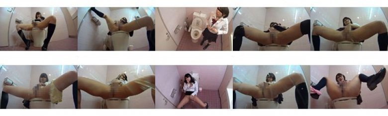 女子校生お漏らしトイレオナニー盗撮 VOL.10:Image