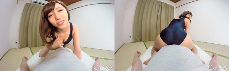 【VR】発育過剰な妹のスク水オナニーは完全にアウト 藤川れいな:サンプル画像