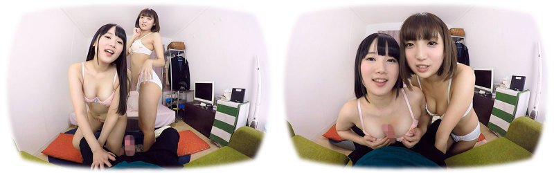 【VR】2人の妹がお兄ちゃんにやり過ぎイタズラ:サンプル画像