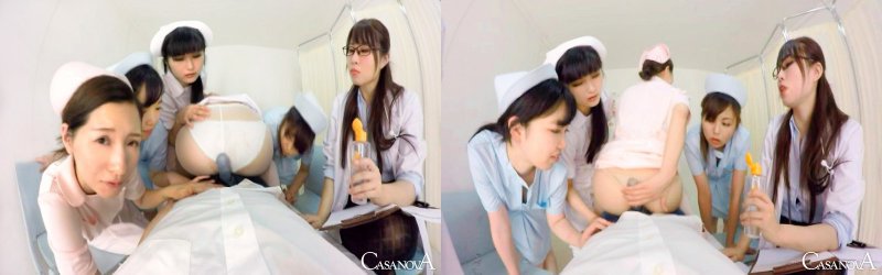 【VR】エロ過ぎる女医とナースのせいで永久勃起:サンプル画像