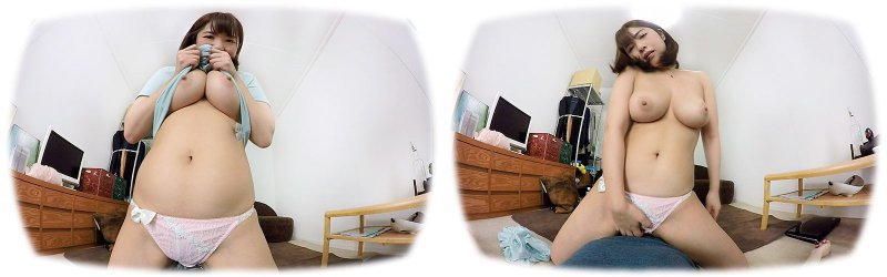 【VR】彼女のオナニーで見る、超近距離ぶるぶる爆乳 尾上若葉:サンプル画像