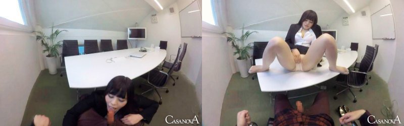 【VR】社内で楽しむOLとの逢引スリル 白間れおな:サンプル画像